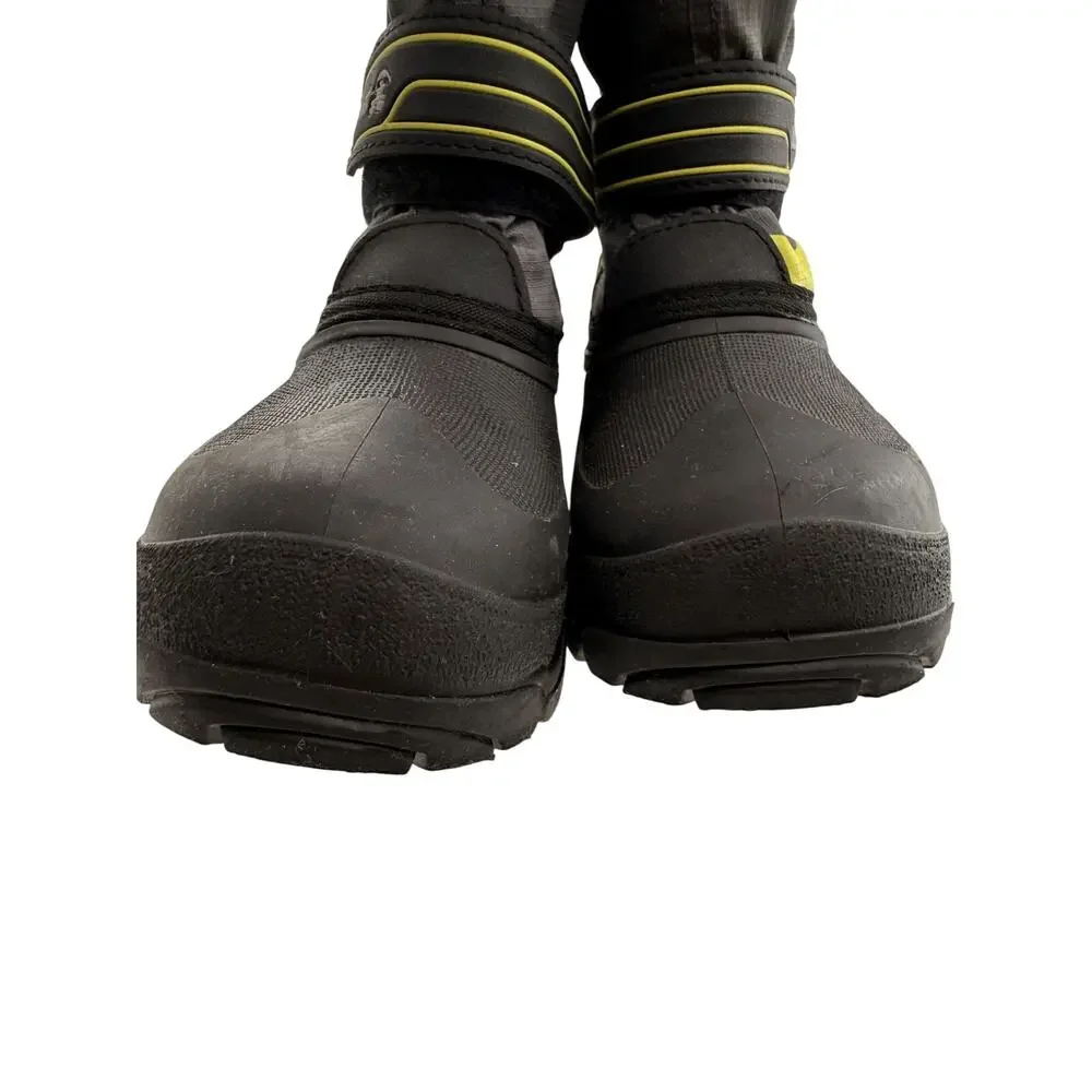 Kamik Kid's Boy's Snowcoast Boots Gray / Neon Yellow Size 3